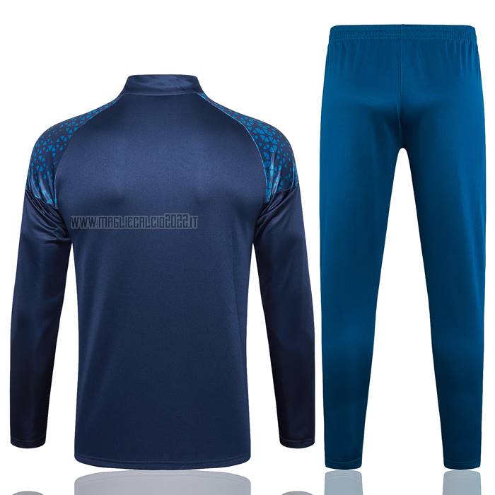 Tuta da Track de Felpa del Manchester City 2023-2024 Blu Oscuro